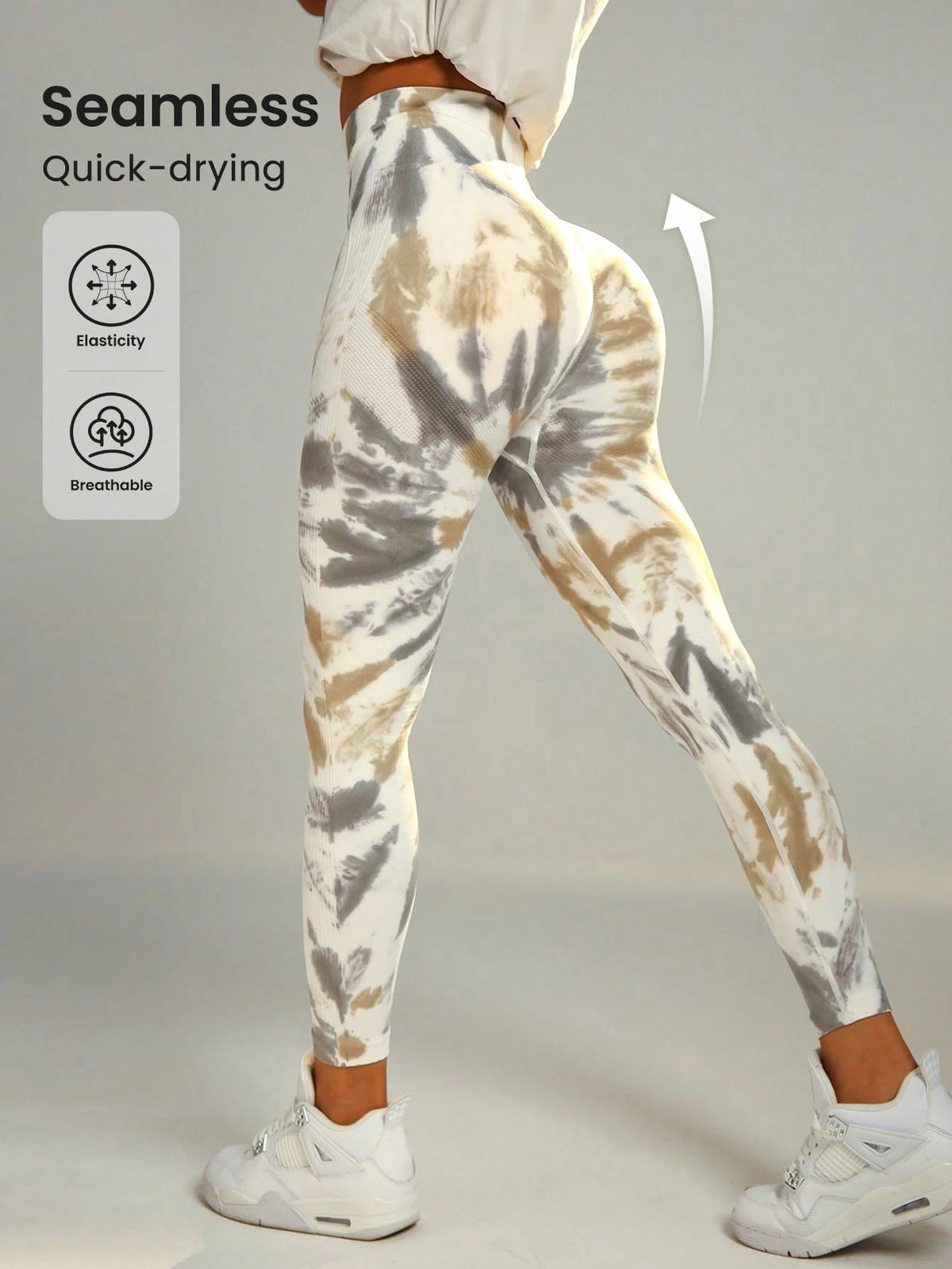 Tie Dye Wideband Waist Sports Legging