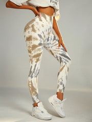 Tie Dye Wideband Waist Sports Legging