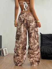 Hippie Vintage Print Cargo Pants