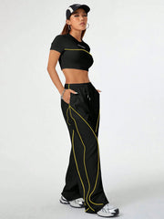 Casual Loose T-Shirt And Wide Leg Pants