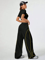 Casual Loose T-Shirt And Wide Leg Pants