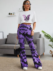 Tie Dye Flare Leg Pants SS24
