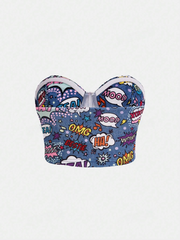 Letter Graphic Tube Top SS24