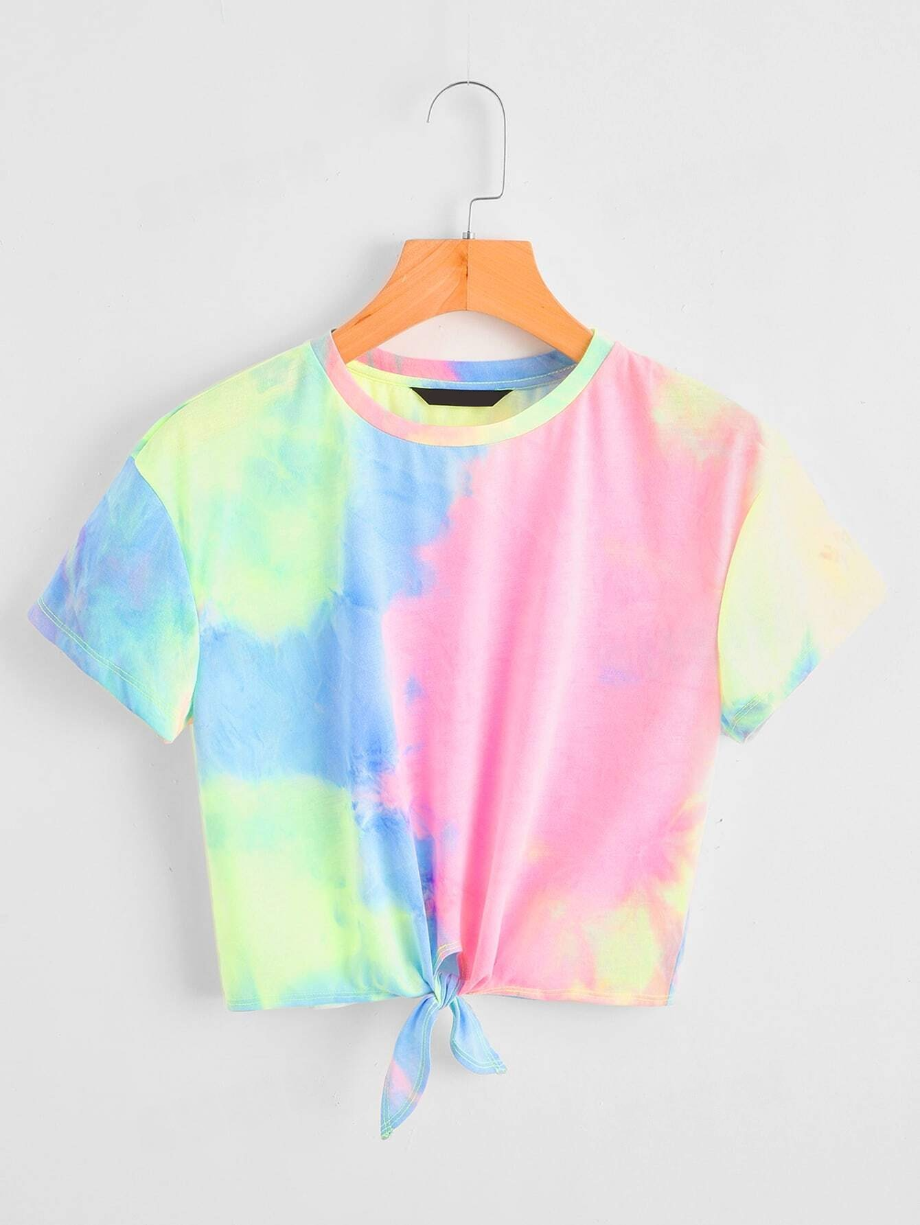 Tie Hem Tie Dye Tee SS24- FD