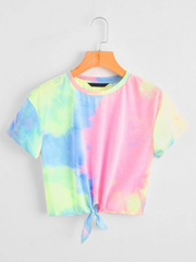 Tie Hem Tie Dye Tee SS24- FD