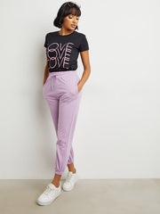 Love Love Love Slogan Print Regular Fit T-shirt