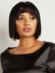 Satin Tie Waist Detail Long Sleeves Crop Top FD