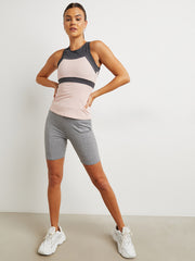 Open Back Contrast Detail Active Vest FD