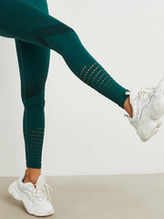 Shadow and Laser Cut Detail Active Leggings